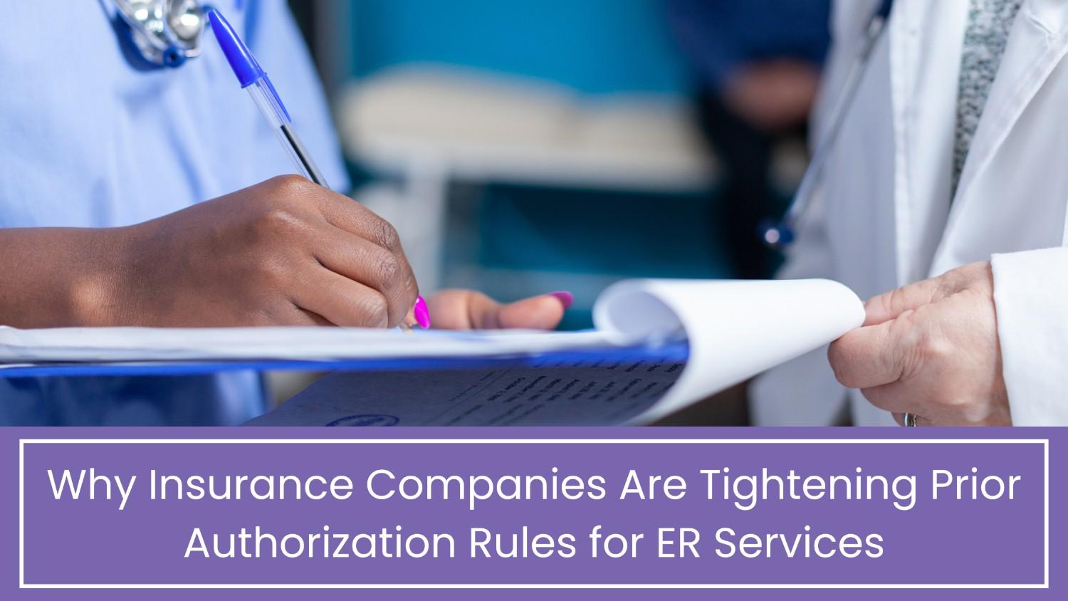 Prior Authorization Services for Emergency Medicine
